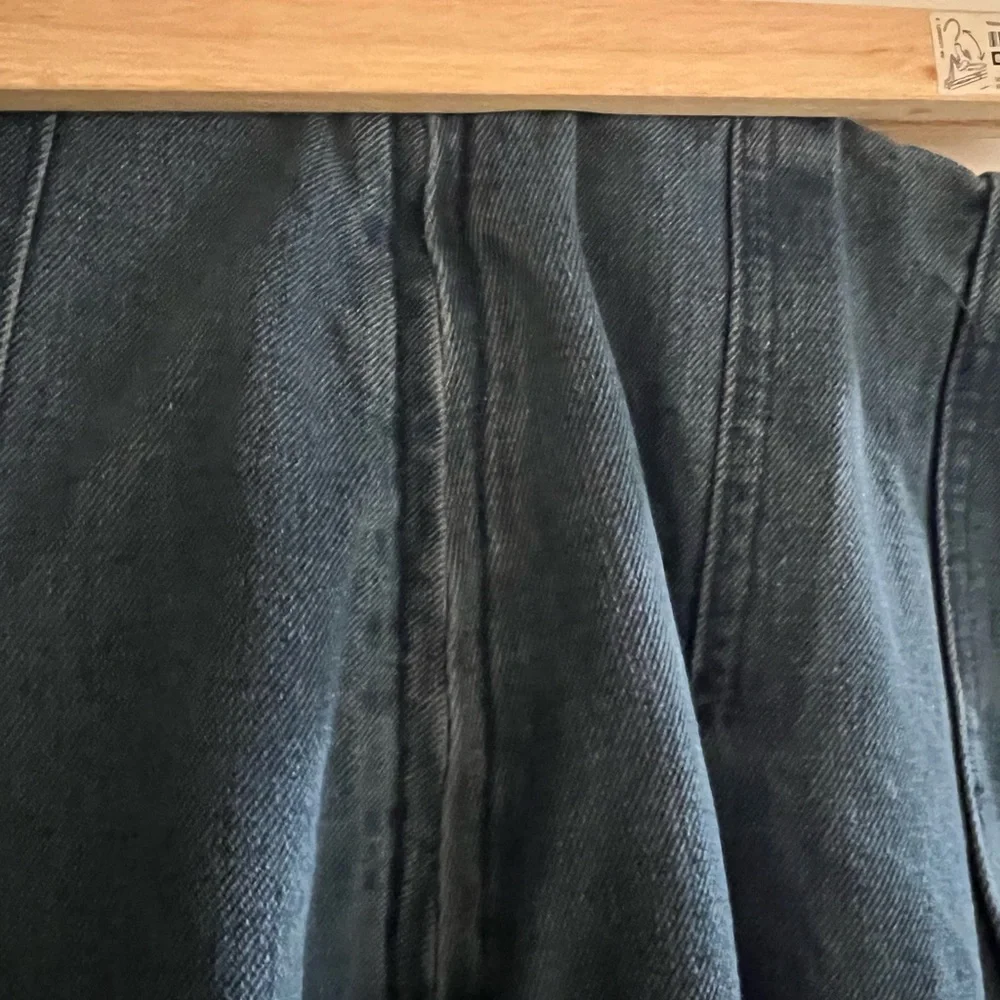 Wide bottom ladies jeans with zip back. Comfy and cute. - Picture 3 of 7